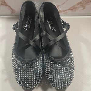 Circus by Sam Edelman Black Sparkle Flats